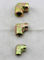 De gele 90 van de de Pijpmontage van de Graadelleboog Vrouwelijke BSPT Montage van het de Slangbeëindigen Hydraulische
