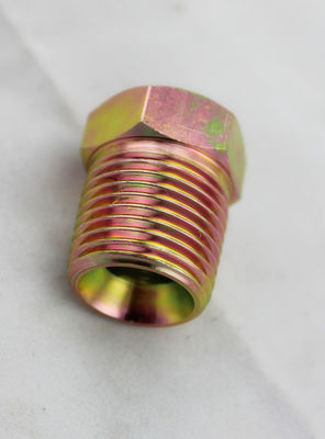 Het zink plateerde Gele Hydraulische NPT Draadadapters, Hydraulische Koppelingen en Toebehoren